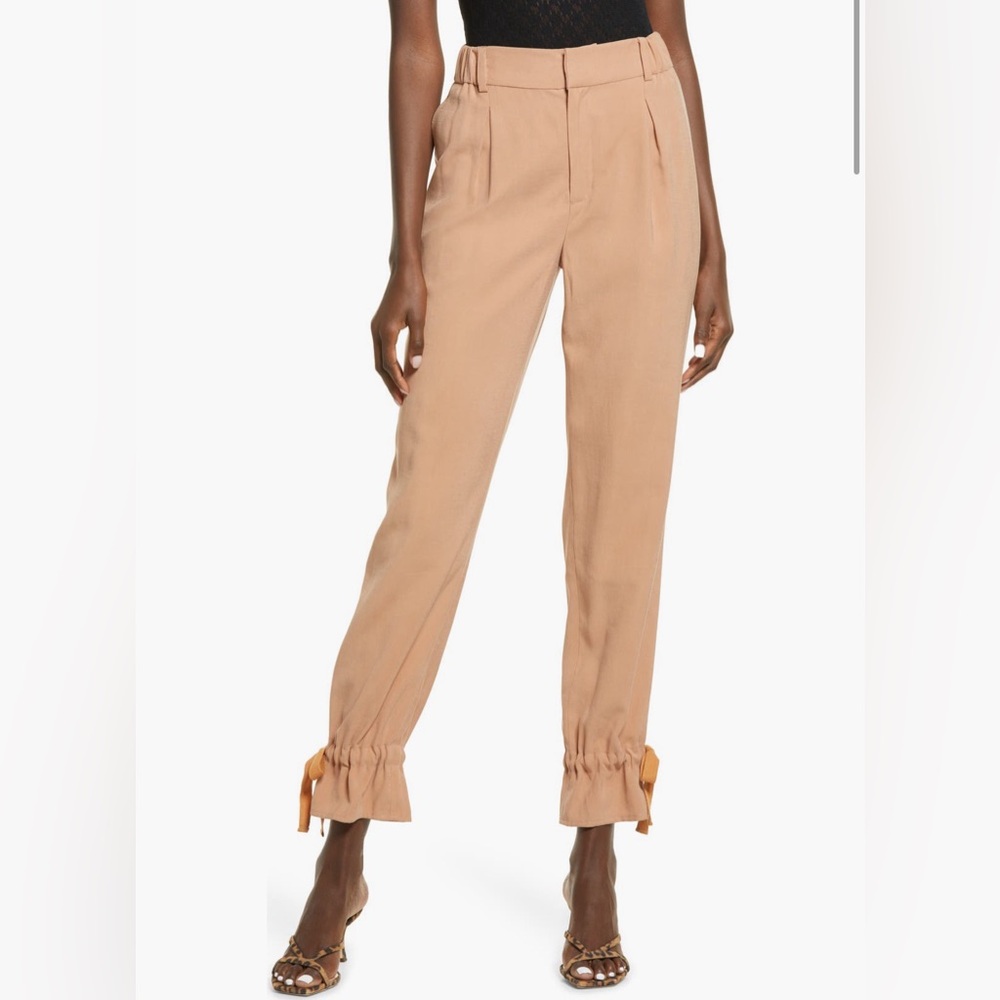Open Edit Tie Cuff Casual Pants (Mocha)